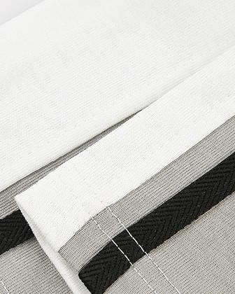 Colorblocked round neck short sleeves