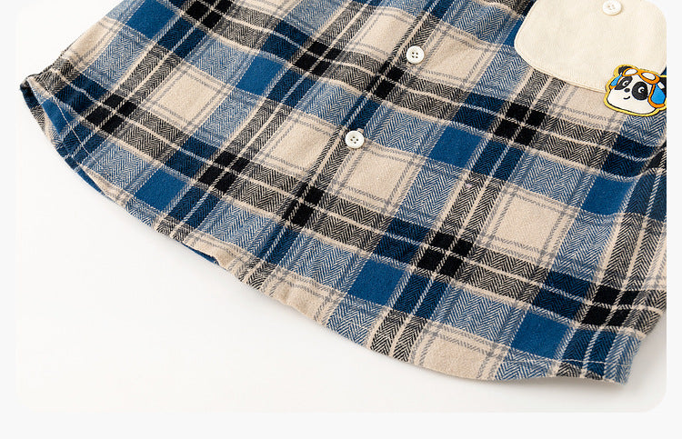 Cute plaid long sleeve shirt