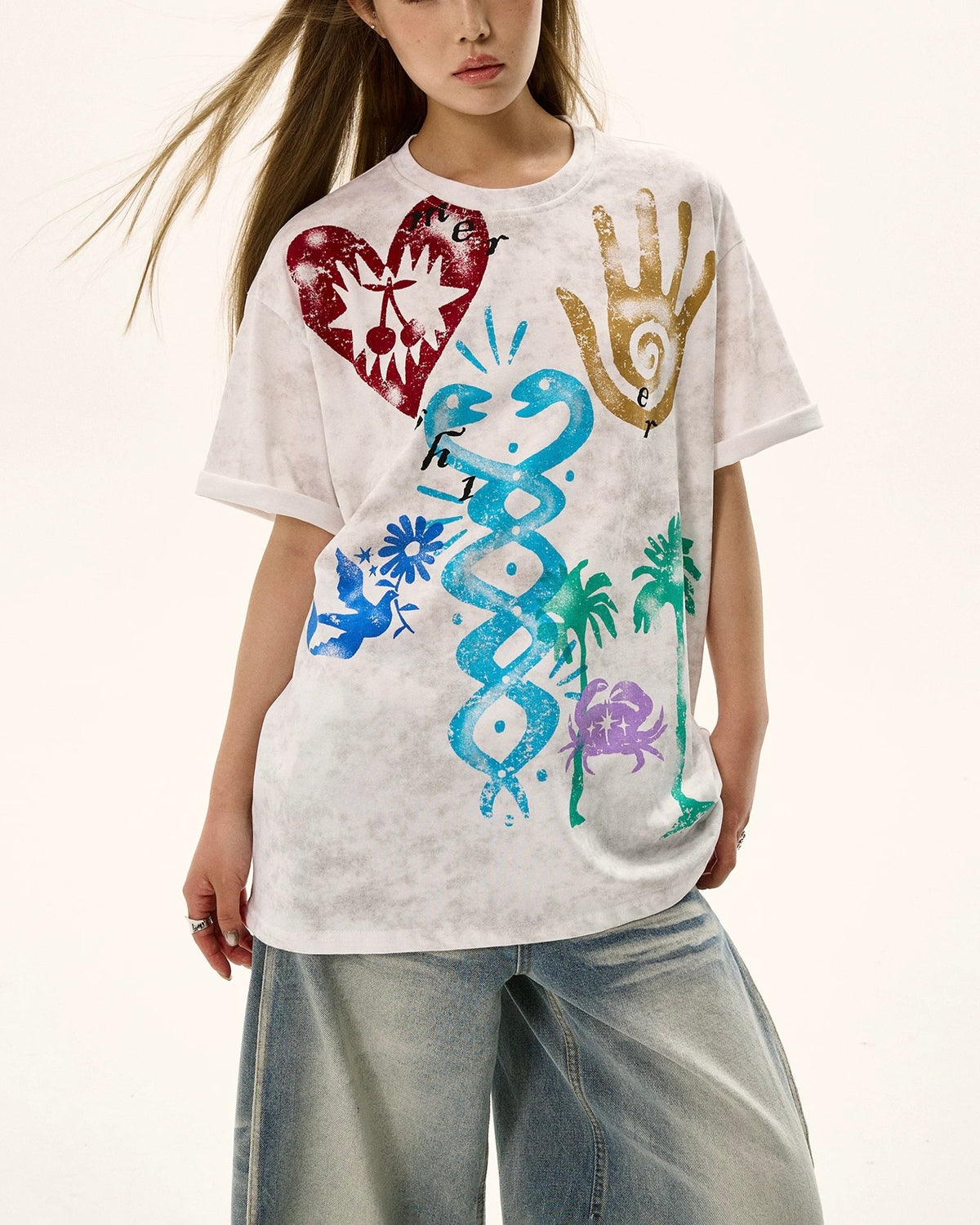 레트로 심플 반팔