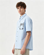 Retro patchwork casual shirt