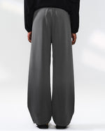 Solid color casual straight leg pants
