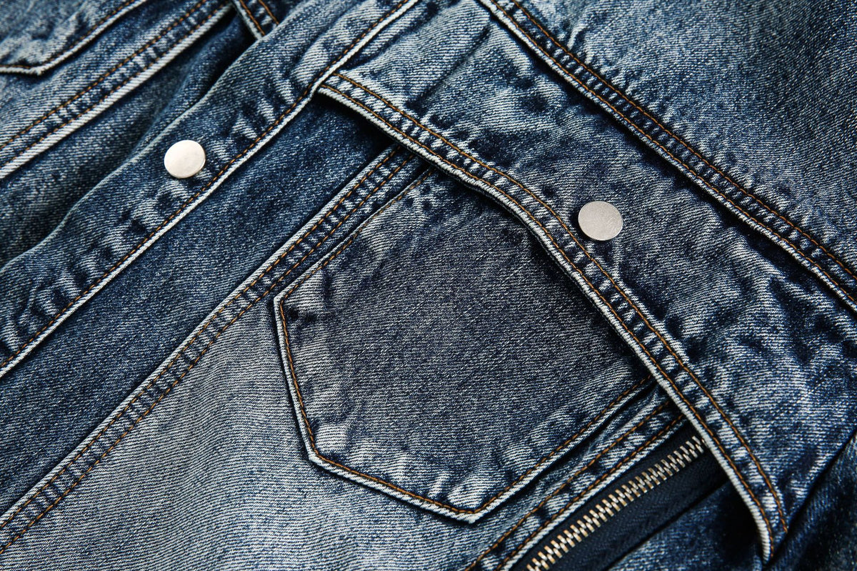 Vintage washed denim jacket