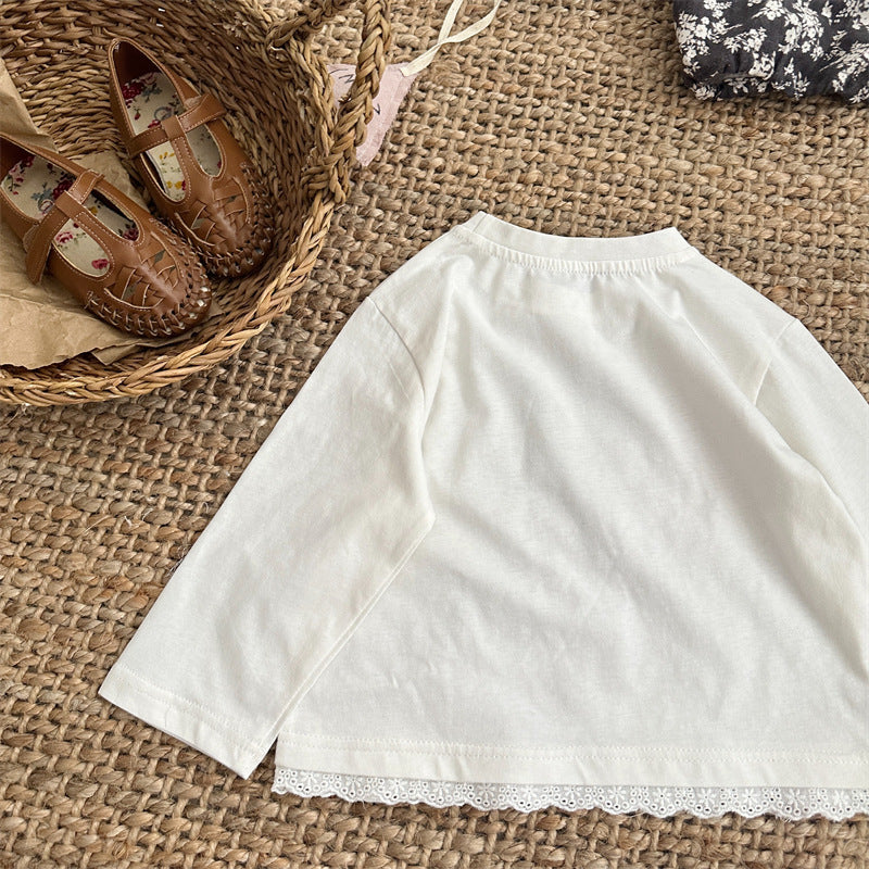 可愛蛋糕印花長袖