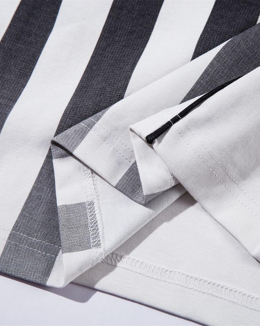 레트로 스트라이프 레터 반팔