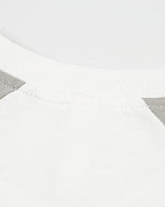 Colorblocked round neck short sleeves