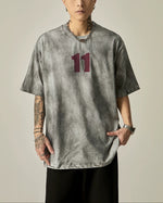 Retro washed short sleeves