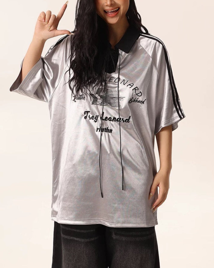 빈티지 자수 라글런 슬리브