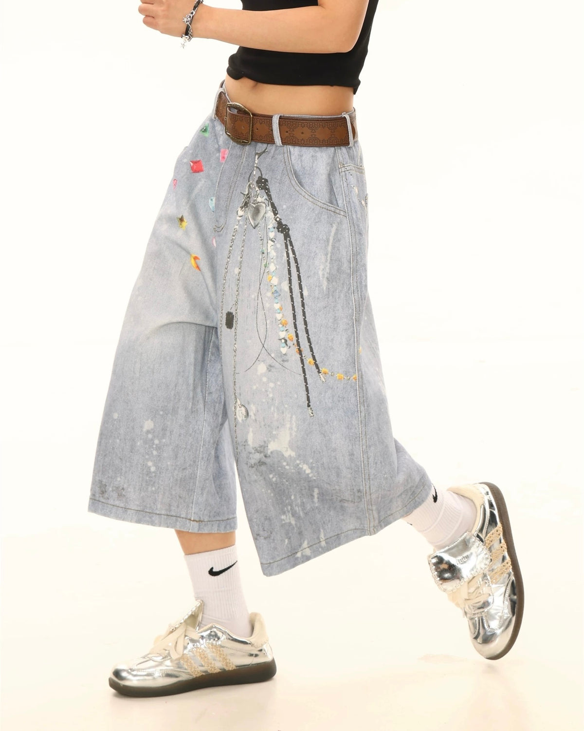 Vintage Colored Chain Shorts