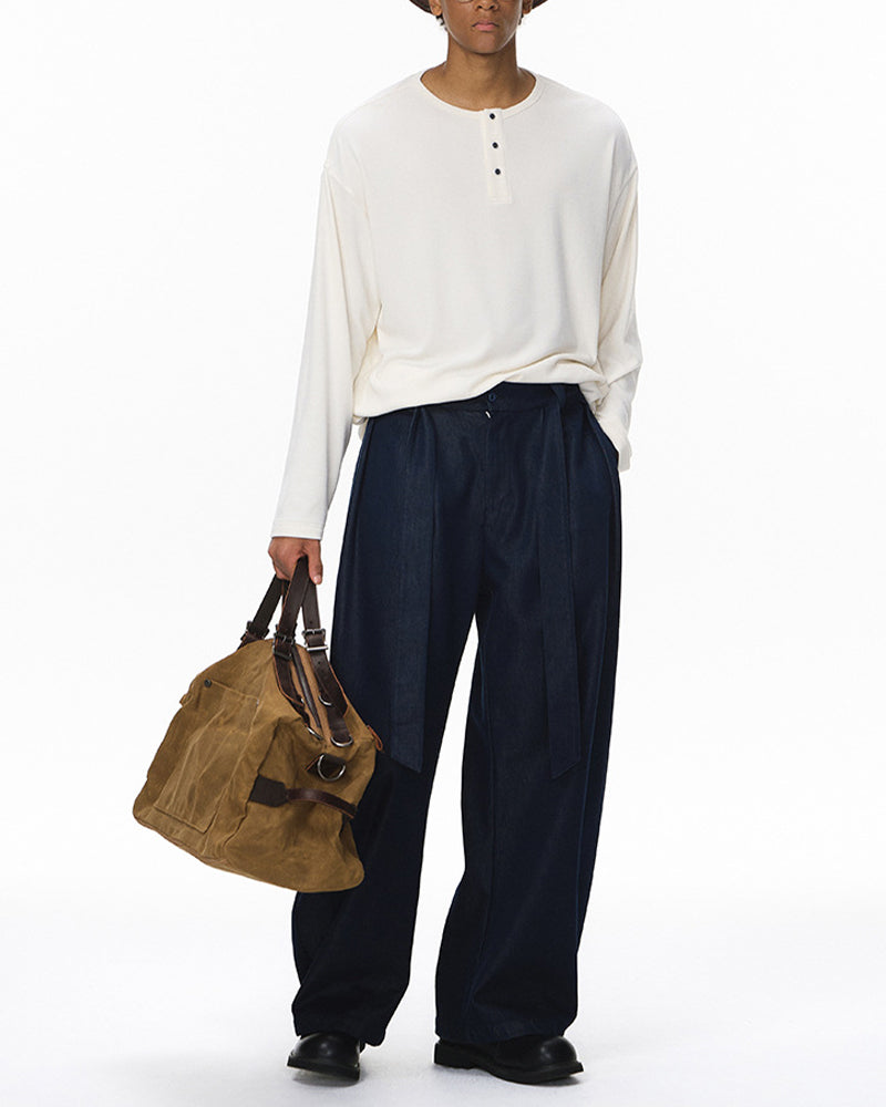 Simple and casual long-sleeved