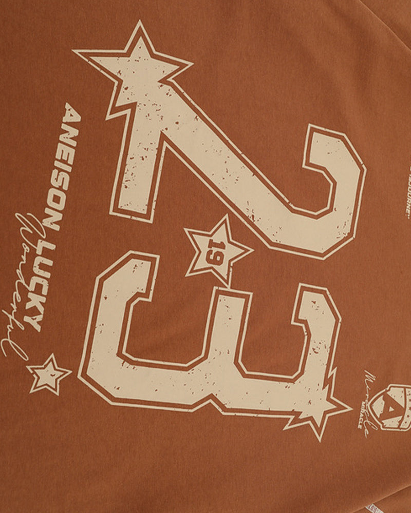 레트로 콘트라스트 반소매