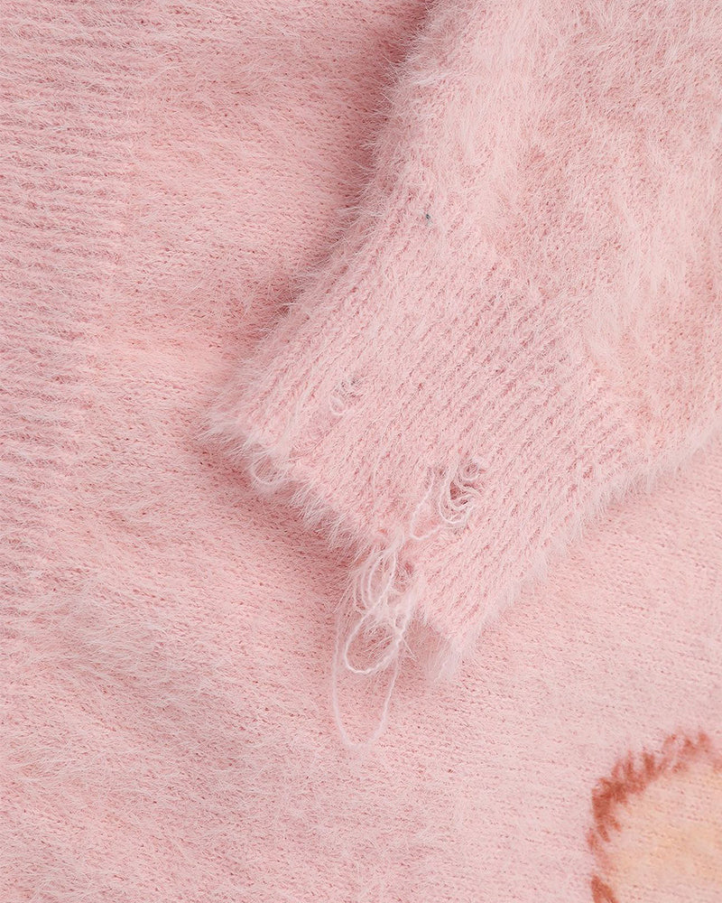 雙肩包玩偶情侶針織衫