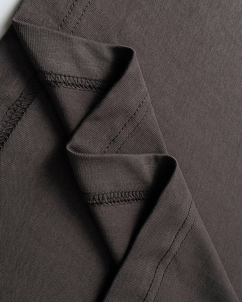 레트로 콘트라스트 반소매