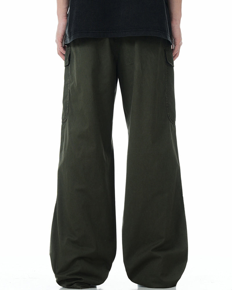 Multi-pocket casual trousers