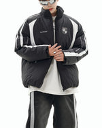 Retro contrast cotton jacket