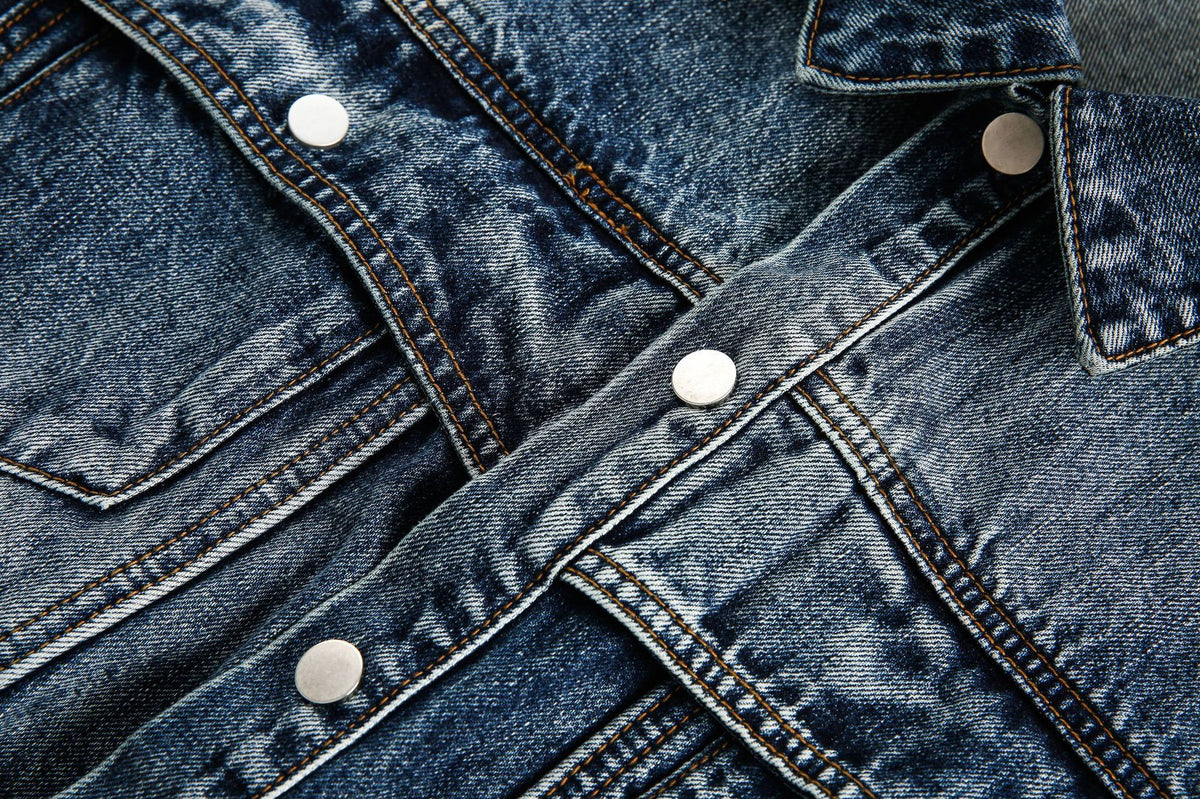 Vintage washed denim jacket