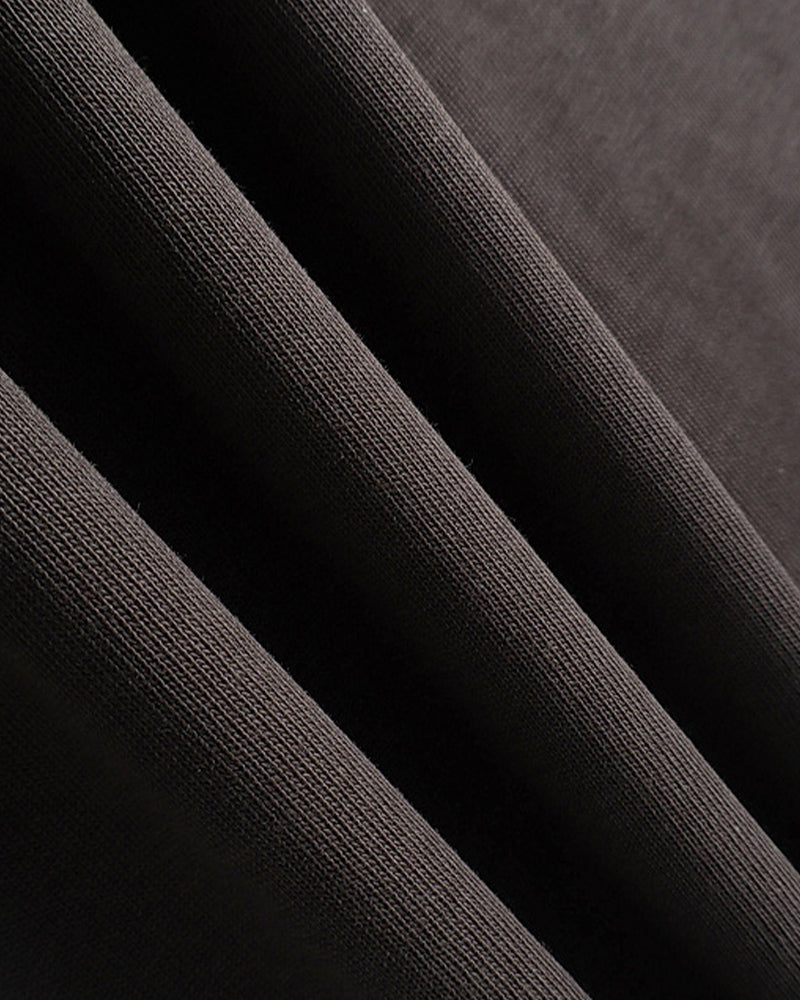 레트로 콘트라스트 반소매