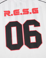 v領運動條紋短袖