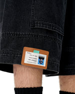 Structured Washed Capri Pants