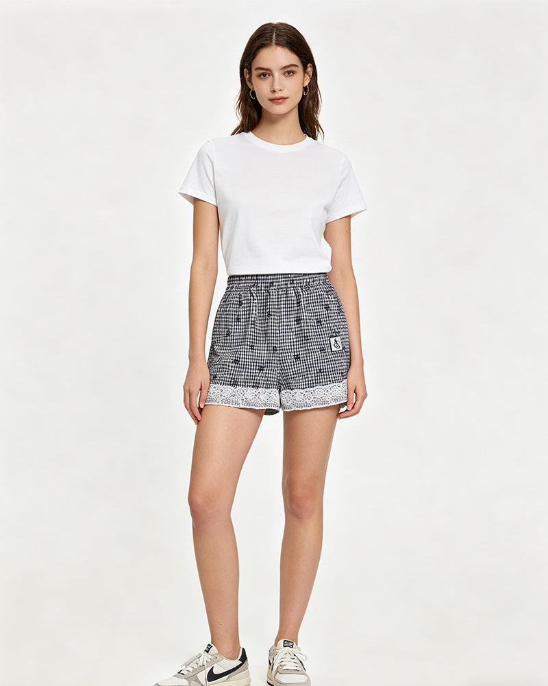 蝴蝶結撞色短褲(女款)