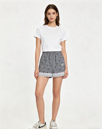 蝴蝶結撞色短褲(女款)