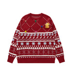 vintage knitted crew neck sweater