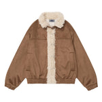 Retro patchwork cotton jacket