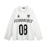 復古情侶寬鬆長袖