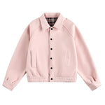 Solid color short coat