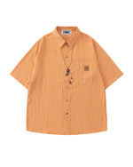 striped short-sleeved shirt