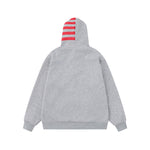 復古印花連帽衛衣