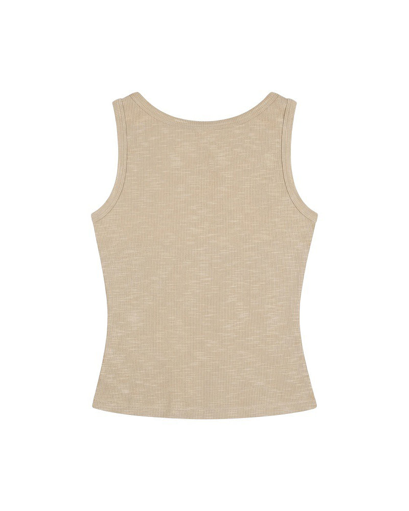 Simple and versatile sleeveless top (women's)