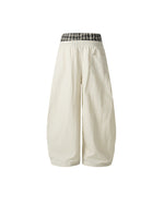 plaid loose casual pants