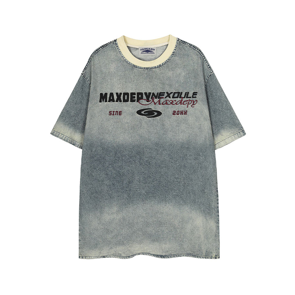 워시드 디스트레스드 반팔