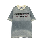 워시드 디스트레스드 반팔