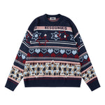 Lazy style crew neck sweater