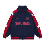 Retro contrast patchwork sweatshirt