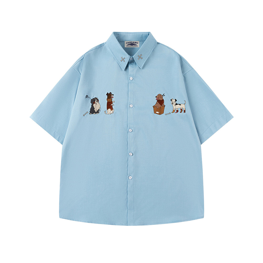 Cute Puppy Short Sleeve Shirt