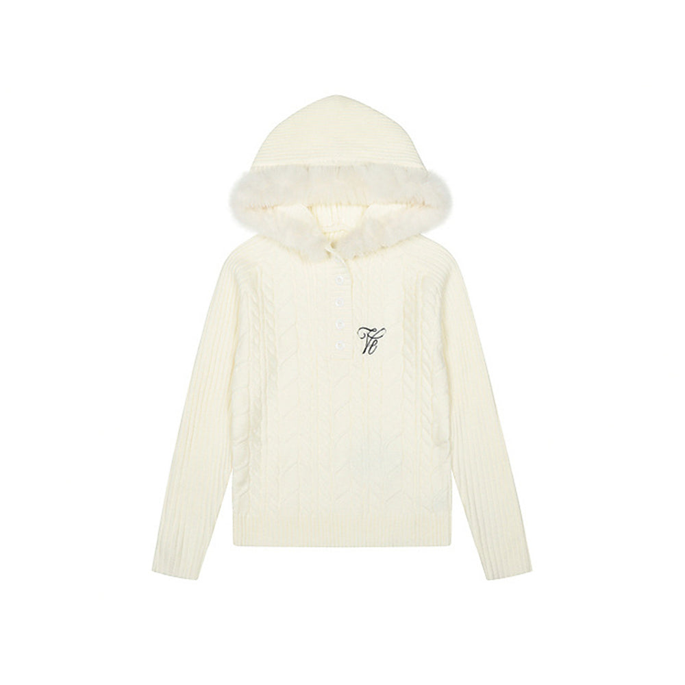 Embroidered hooded sweater (women's)