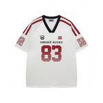 레트로 레터 프린트 반소매