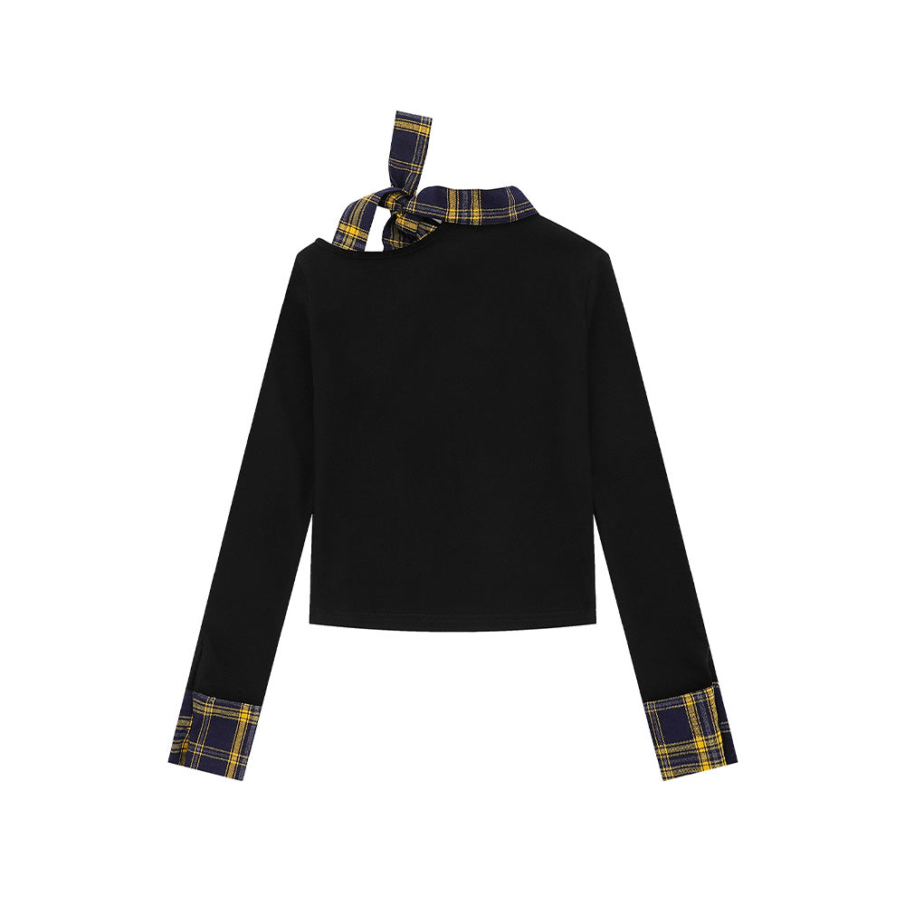 Colorblock slim-fit long sleeves