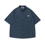 休閑百搭短袖襯衫