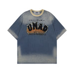 做舊水洗牛仔短袖