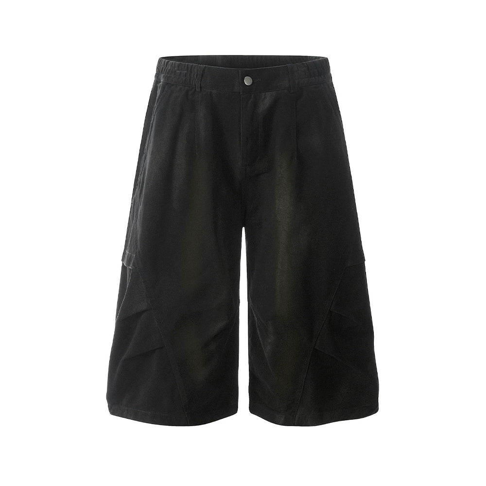 做舊工裝七分褲