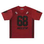 Embroidered sports short sleeves