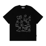 Cute puppy print short sleeves