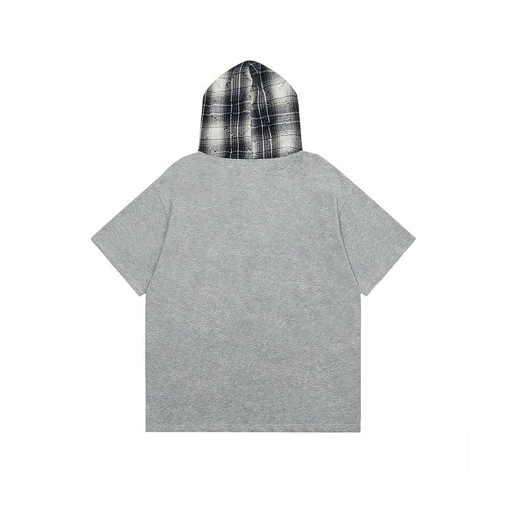 레트로 후드 반팔