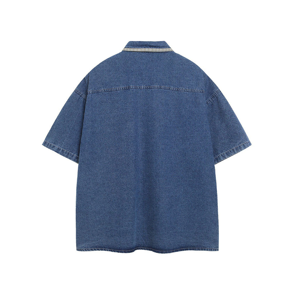 Funny flower short-sleeved shirt