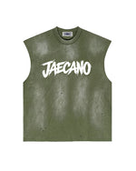 復古做舊無袖T恤