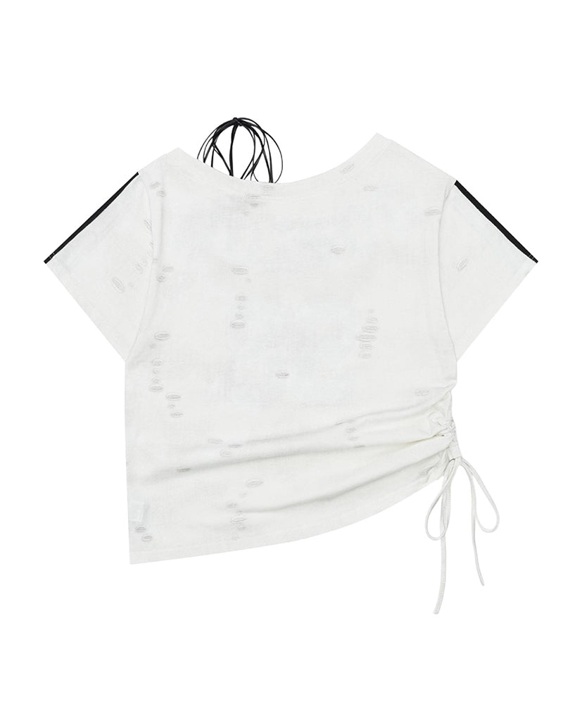 Retro casual short sleeves