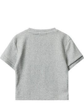 Letter embroidered short sleeves